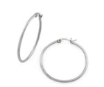 PLAIN HOOP EARRING WHIT LATCH 2X45MM