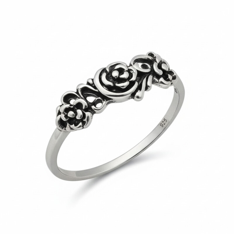 3 ROSE OXIDIZE RING 10234R-S9