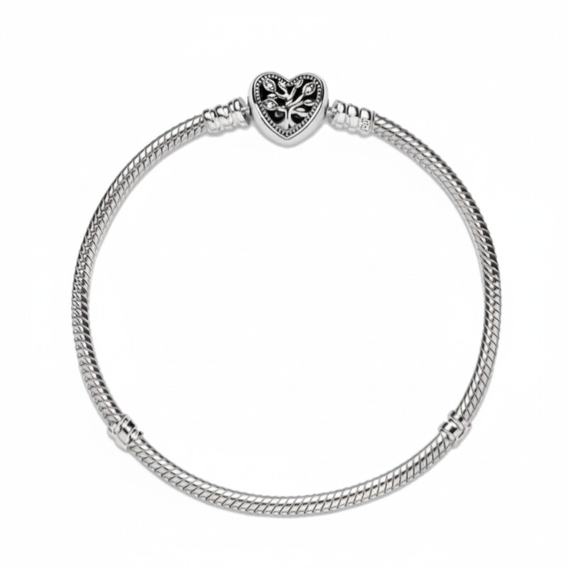 2.5mm SNAKE BRACELET WITH TREE OF LIFE LOCK ASJ11135BR2.5