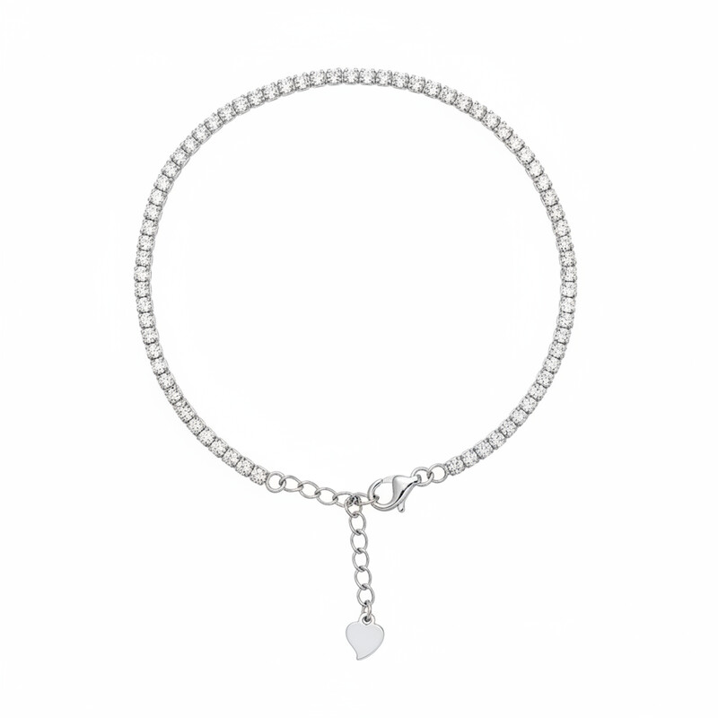 2.0MM TENNIS BRACELET WITH EXTENSION 16+5cm ASJ11192BR2