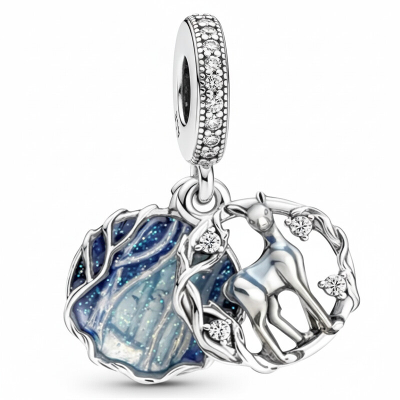 2 PIECE CZ ENAMEL CHARM BAMBI ASJ13645CH