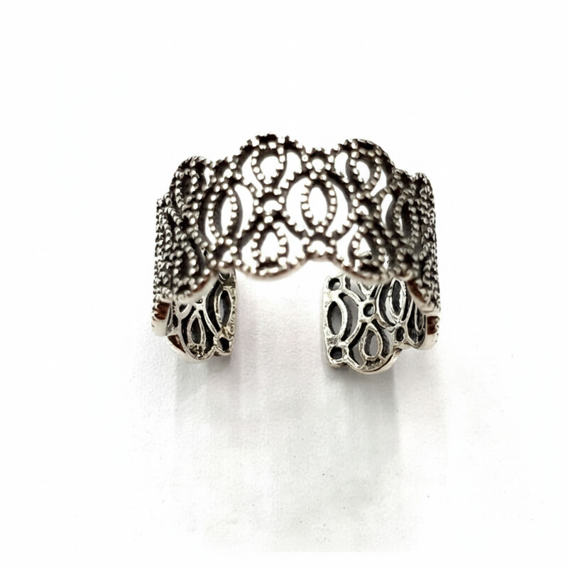HAND MADE FILIGREE FREE SIZE RING ASJ8266R-S9
